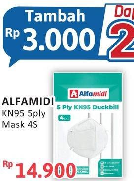 Promo Harga Alfamidi Masker KN95 Duckbill 4 pcs - Alfamidi
