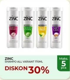 Promo Harga Zinc Shampoo All Variants 170 ml - Yogya