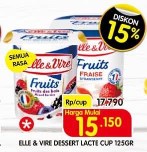 Promo Harga Elle & Vire Dessert Lacte All Variants 125 gr - Superindo