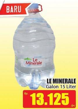 Promo Harga LE MINERALE Air Mineral 15 ltr - Hari Hari