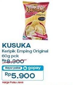 Promo Harga Kusuka Keripik Emping Original 50 gr - Indomaret