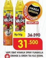 Promo Harga FUMAKILLA VAPE Aerosol Orange, Green Tea 600 ml - Superindo