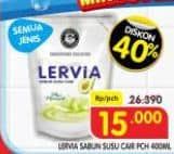 Promo Harga Lervia Sabun Cair Susu  All Variants 400 ml - Superindo