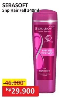 Promo Harga Serasoft Shampoo Hairfall Treatment 340 ml - Alfamart