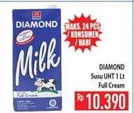 Promo Harga DIAMOND Milk UHT Full Cream 1000 ml - Hypermart