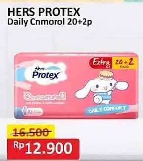 Promo Harga Hers Protex Daily Comfort Wing 23, 5cm 22 pcs - Alfamart