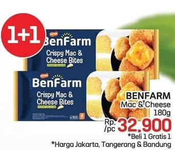 Promo Harga Benfarm Crispy Mac and Cheese Bites 180 gr - LotteMart