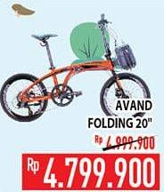 Promo Harga AVAND Folding Bike 20"  - Hypermart