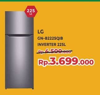 LG GN-B222SQIB  Diskon 17%, Harga Promo Rp3.699.000, Harga Normal Rp4.500.000