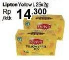 Promo Harga Lipton Yellow Label Tea per 25 pcs 2 gr - Carrefour