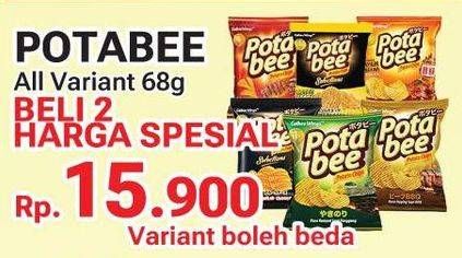 Promo Harga Potabee Snack Potato Chips All Variants 68 gr - Yogya