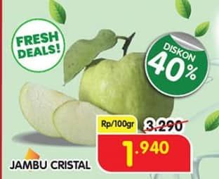 Promo Harga Sunpride Jambu Crystal per 100 gr - Superindo
