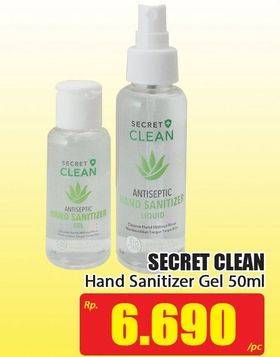 Promo Harga SECRET CLEAN Hand Sanitizer 50 ml - Hari Hari