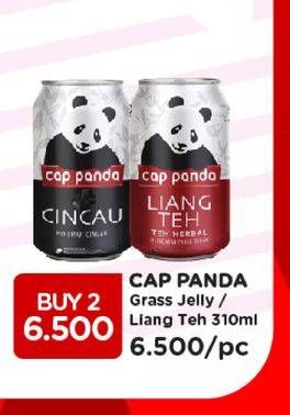 Promo Harga CAP PANDA Minuman Kesehatan Cincau, Liang Teh 310 ml - Watsons