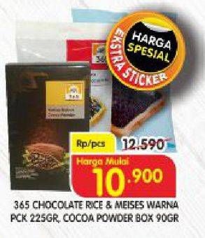 Promo Harga 365 Meises 225gr/Cocoa Powder 90gr  - Superindo