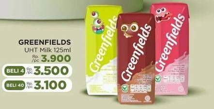 Promo Harga Greenfields UHT 125 ml - LotteMart