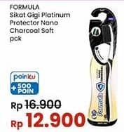 Promo Harga Formula Sikat Gigi Nano Charcoal Platinum Soft 1 pcs - Indomaret