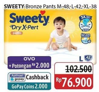 Promo Harga Sweety Bronze Pants Dry X-Pert M48, L42, XL38 38 pcs - Alfamidi