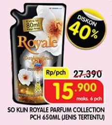 Promo Harga So Klin Royale Parfum Collection 650 ml - Superindo