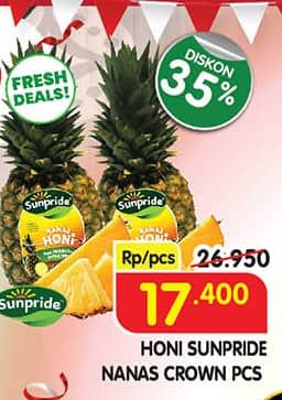 Promo Harga Sunpride Nanas Honi Crown  - Superindo