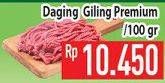 Promo Harga Daging Giling Sapi Premium per 100 gr - Hypermart