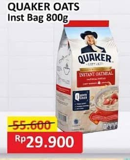 Promo Harga Quaker Oatmeal Instant 800 gr - Alfamart