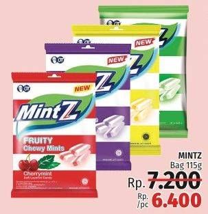 Promo Harga MINTZ Candy Chewy Mint 115 gr - LotteMart