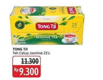 Promo Harga Tong Tji Teh Celup Jasmine Tanpa Amplop per 25 pcs 2 gr - Alfamidi