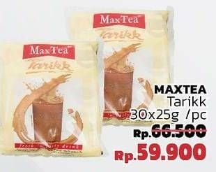 Promo Harga Max Tea Minuman Teh Bubuk per 30 sachet 25 gr - LotteMart