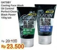 Promo Harga GATSBY Facial Wash Black Power, Oil Control, Perfect Clean 100 gr - Indomaret