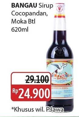 Promo Harga Cap Bangau Syrup Cocopandan, Moka 620 ml - Alfamidi