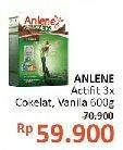 Promo Harga Anlene Actifit 3x High Calcium Cokelat, Vanilla 600 gr - Alfamidi