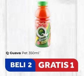 Promo Harga Q GUAVA Juice 350 ml - Carrefour