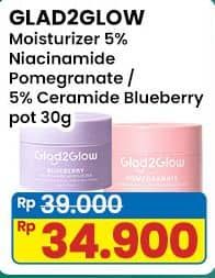 Harga Glad2glow 5% Ceramide Moisturizer Blueberry/Glad2glow Pomegranate 5% Niacinamide Brightening Moisturizer