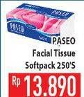 Promo Harga PASEO Facial Tissue Soft 250 pcs - Hypermart