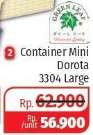 Promo Harga GREEN LEAF Container Mini Dorota Type 3304  - Lotte Grosir