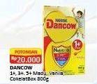 Promo Harga DANCOW Advanced Excelnutri+ 1+/3+/5+ Madu, Coklat, Vanila 800 gr - Alfamart