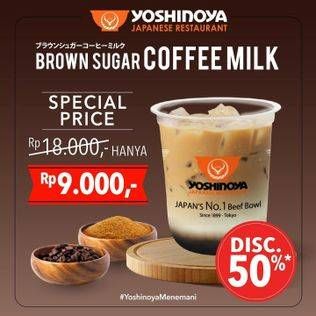 Promo Harga YOSHINOYA Brown Sugar Coffee Milk  - Yoshinoya