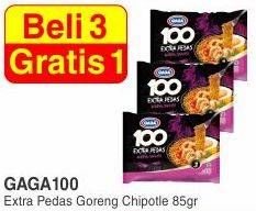 Promo Harga GAGA 100 Extra Pedas Goreng Chipotle 85 gr - Yogya