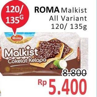 Promo Harga ROMA Malkist All Variants 120 gr - Alfamidi