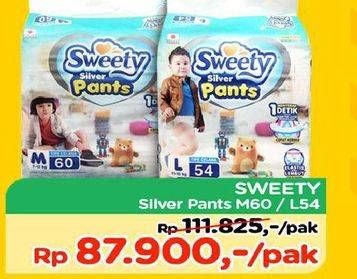 Promo Harga Sweety Silver Pants L54, M60 54 pcs - TIP TOP