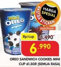 Promo Harga OREO Mini Biskuit Sandwich All Variants 61 gr - Superindo