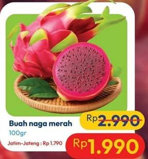 Promo Harga Buah Naga Merah per 100 gr - Hypermart