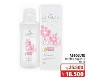 Promo Harga ABSOLUTE Feminine Hygiene 60 ml - Lotte Grosir