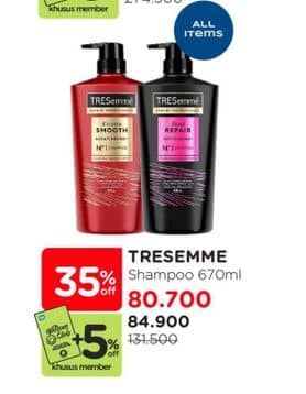 Promo Harga Tresemme Shampoo 670 ml - Watsons