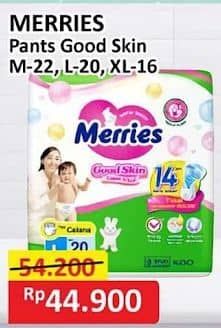 Promo Harga Merries Pants Good Skin M22, L20, XL16 16 pcs - Alfamart