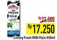 Promo Harga Cimory Fresh Milk Full Cream 950 ml - Hypermart