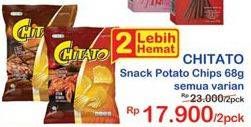 Promo Harga CHITATO Snack Potato Chips All Variants per 2 pouch 68 gr - Indomaret