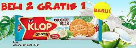 Promo Harga KLOP Crackers per 2 bungkus 117 gr - TIP TOP