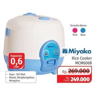 Promo Harga MIYAKO MCM-606 B Magic Com  - Lotte Grosir